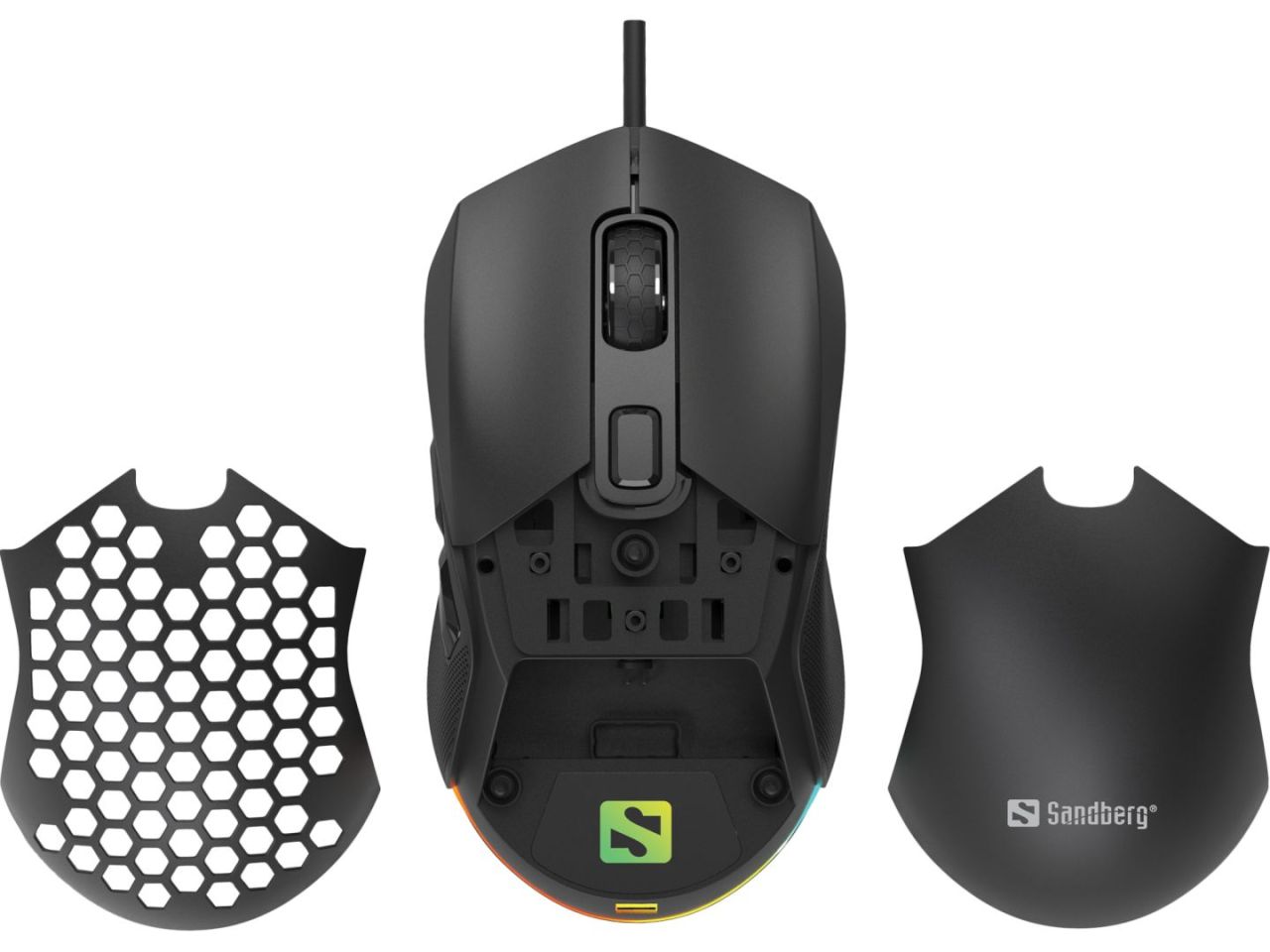 Sandberg FlexCover 6D Gamer mouse Black Sandberg FlexCover 6D Gamer mouse Black