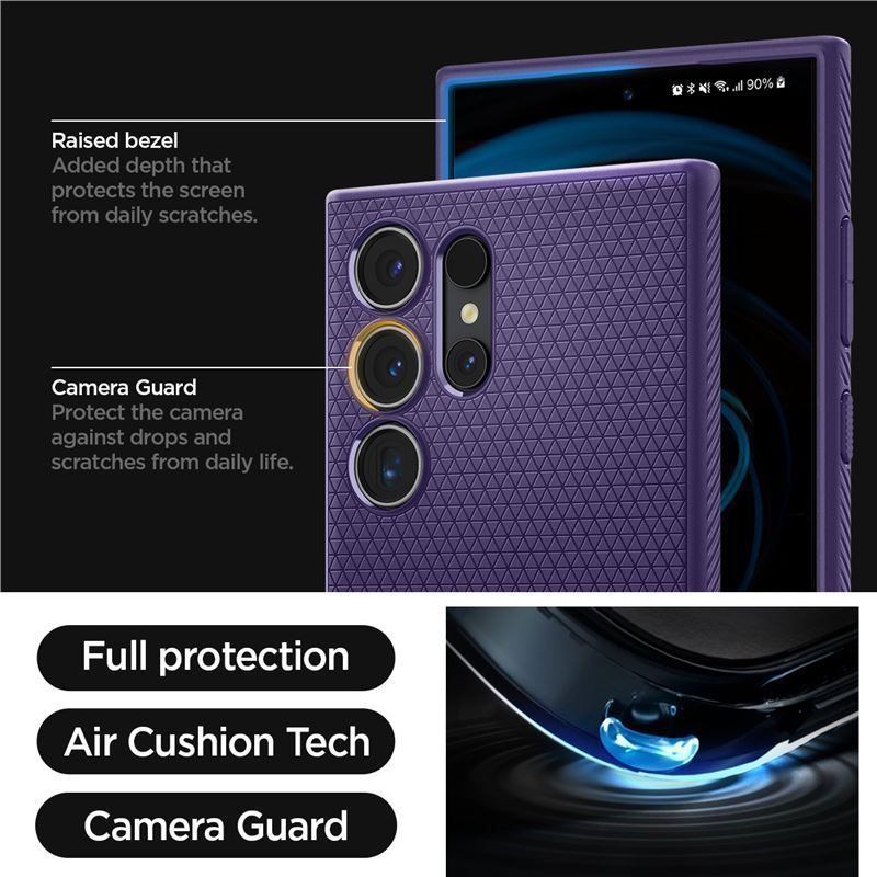 Spigen Liquid Air for Samsung Galaxy S24 Ultra Deep Purple Spigen Liquid Air for Samsung Galaxy S24 Ultra Deep Purple