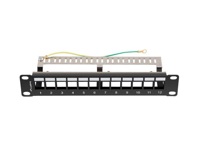 Lanberg 12-port Patch Panel 1U Black Lanberg 12-port Patch Panel 1U Black