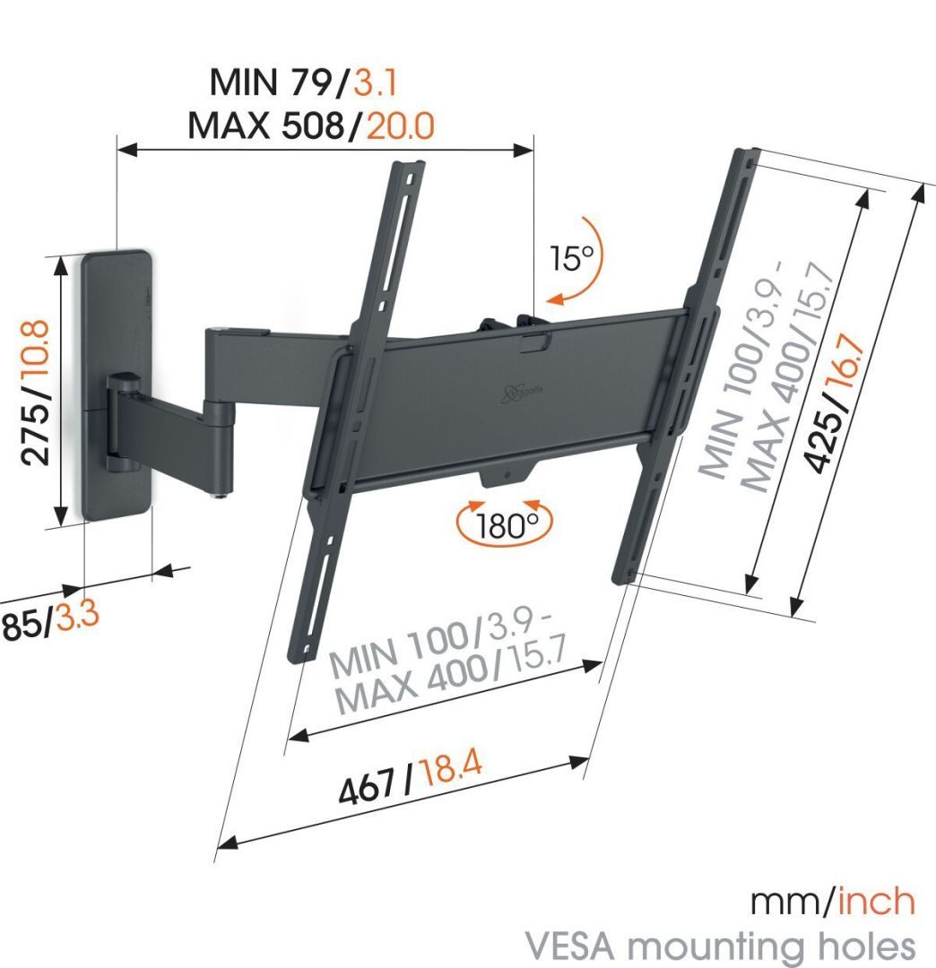 Vogel's TVM 1445 Full-Motion TV Wall Mount
