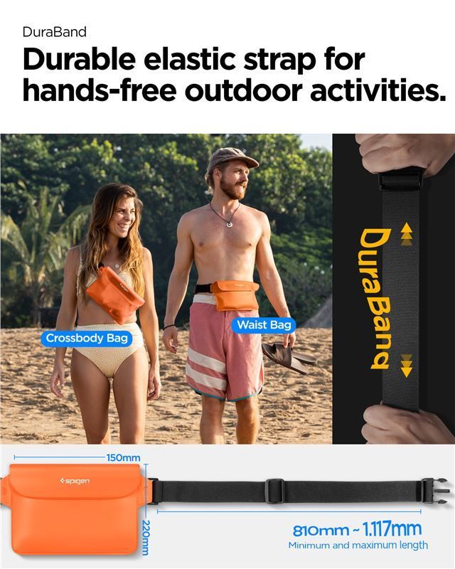 Spigen Aqua Shield WaterProof Waist Bag A620 2 Pack Sunset Orange Spigen Aqua Shield WaterProof Waist Bag A620 2 Pack Sunset Orange