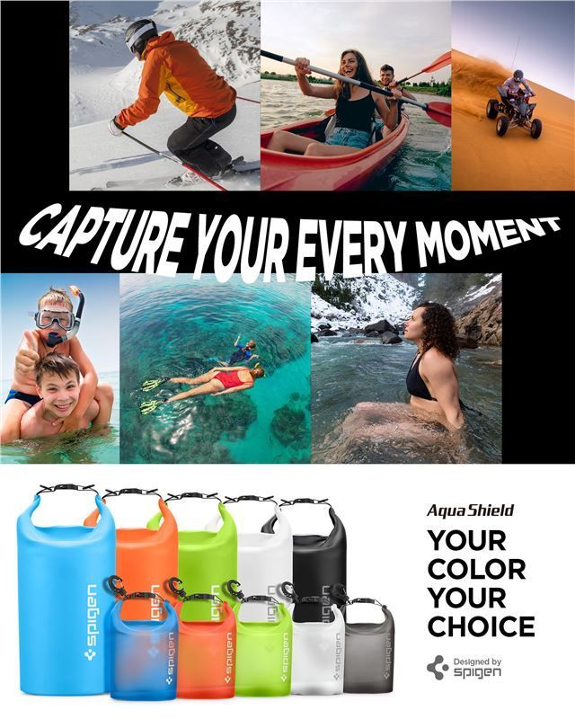 Spigen Aqua Shield WaterProof Dry Bag 20L + 2L A630 Cactus Green Spigen Aqua Shield WaterProof Dry Bag 20L + 2L A630 Cactus Green