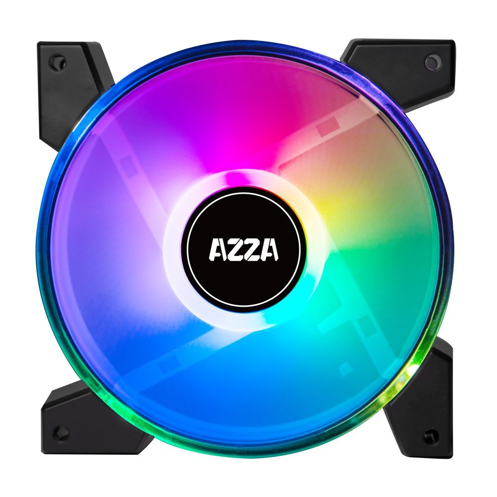 AZZA Hurricane II Digital RGB Fan 4x120mm + RF Remote control