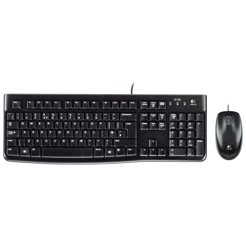 Logitech MK120 USB billentyűzet + egér Black UK Logitech MK120 USB billentyűzet + egér Black UK