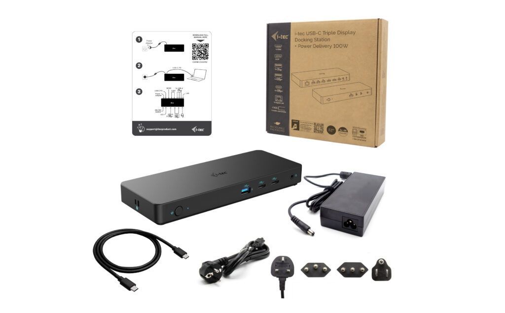 I-TEC USB-C Triple Display Docking Station Gen 2 Pro + Power Delivery 100W I-TEC USB-C Triple Display Docking Station Gen 2 Pro + Power Delivery 100W
