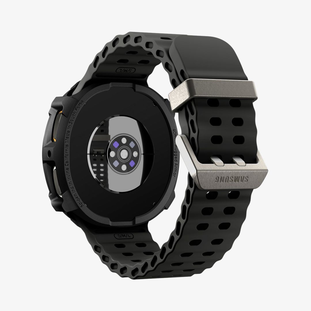 Spigen Rugged Armor for Galaxy Watch 8 (40mm) Matte Black