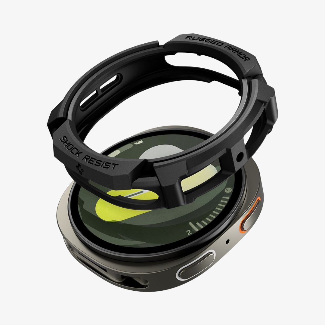 Spigen Rugged Armor for Galaxy Watch 8 (40mm) Matte Black