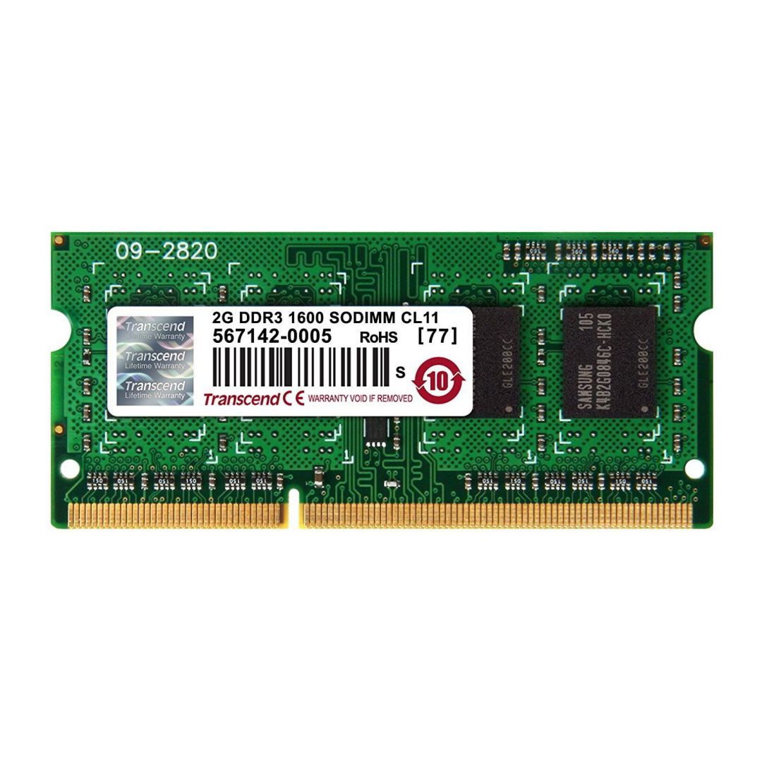 Transcend 2GB DDR3 1600MHz SODIMM Transcend 2GB DDR3 1600MHz SODIMM