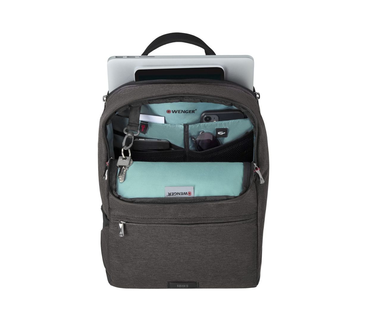 Wenger MX Reload Laptop Backpack with Tablet Pocket 14" Heather Gray Wenger MX Reload Laptop Backpack with Tablet Pocket 14" Heather Gray