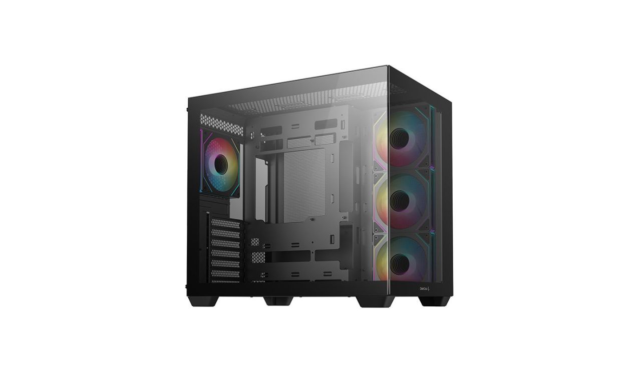 DeepCool CG530 F4 Tempered Glass Black