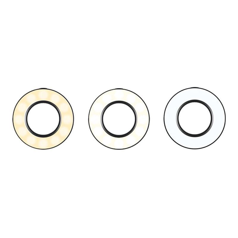 Platinet PMRL3 Ring Light with Flexible Phone Clip Black