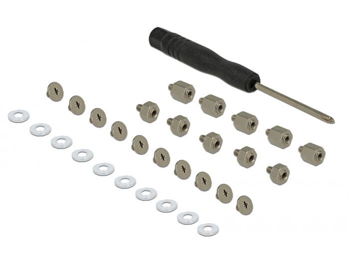 DeLock Mounting Kit 31 pieces for M.2 SSD / Module DeLock Mounting Kit 31 pieces for M.2 SSD / Module