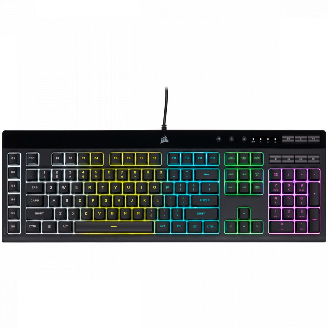 Corsair K55 RGB Pro Gaming keyboard Black US Corsair K55 RGB Pro Gaming keyboard Black US