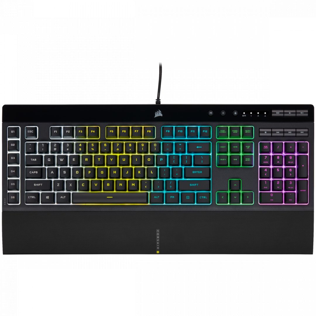 Corsair K55 RGB Pro Gaming keyboard Black US Corsair K55 RGB Pro Gaming keyboard Black US