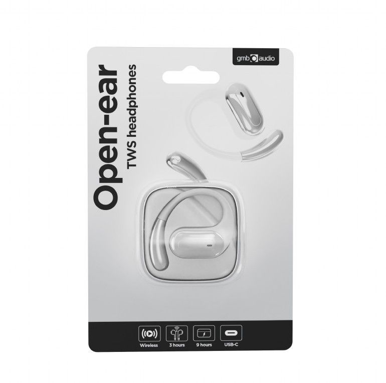 Gembird BT open-ear TWS headphones White Gembird BT open-ear TWS headphones White