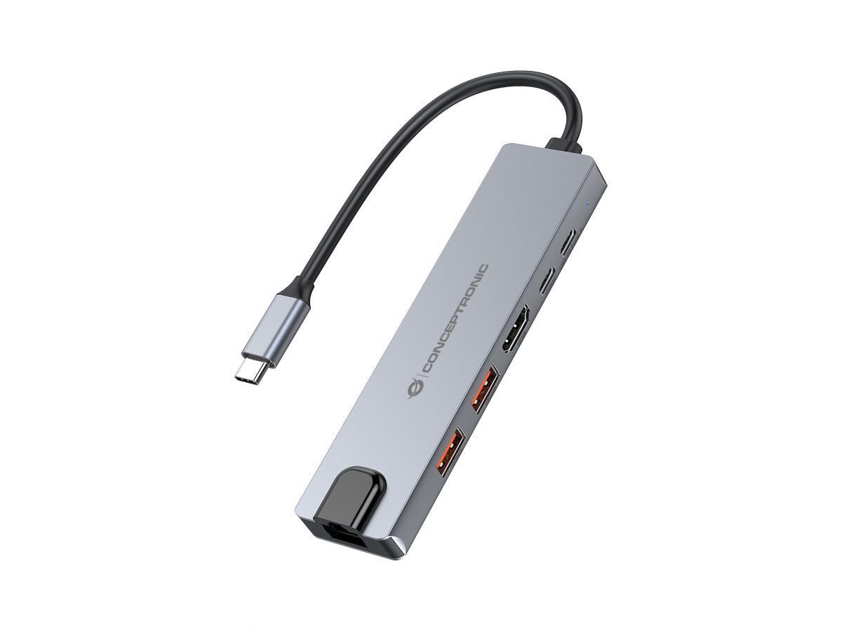 Conceptronic DONN29G 6-in-1 USB 3.2 Gen 2 Docking Station