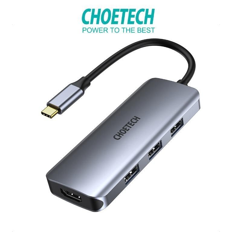 Choetech HUB-M19 7in1 Multiport USB-C Notebook Docking Grey Choetech HUB-M19 7in1 Multiport USB-C Notebook Docking Grey