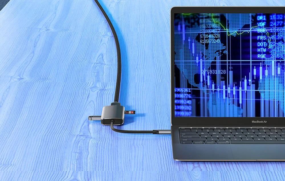 Choetech HUB-M19 7in1 Multiport USB-C Notebook Docking Grey Choetech HUB-M19 7in1 Multiport USB-C Notebook Docking Grey