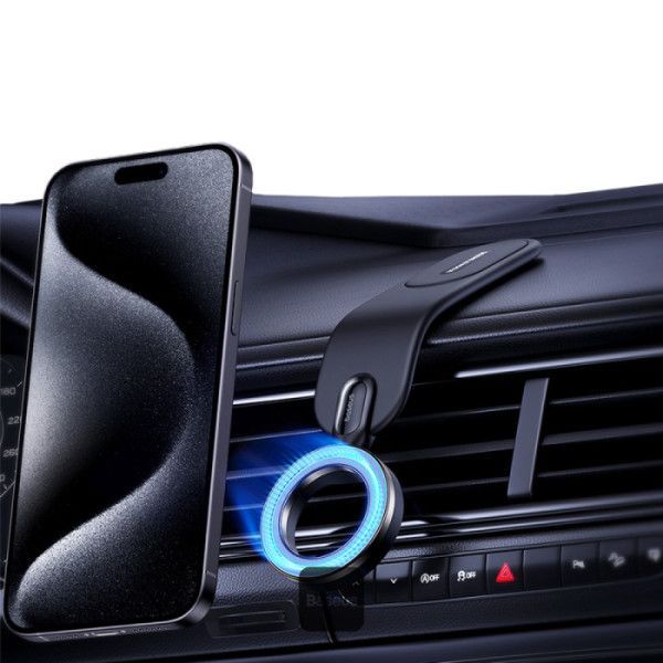 Baseus C02 Go Magnetic Car Phone Holder 360° Rotatable, Bendable Car Mount Black Baseus C02 Go Magnetic Car Phone Holder 360° Rotatable, Bendable Car Mount Black
