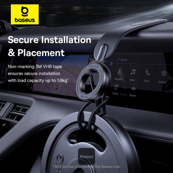 Baseus C02 Go Magnetic Car Phone Holder 360° Rotatable, Bendable Car Mount Black Baseus C02 Go Magnetic Car Phone Holder 360° Rotatable, Bendable Car Mount Black