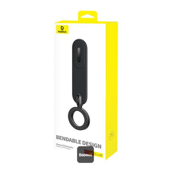 Baseus C02 Go Magnetic Car Phone Holder 360° Rotatable, Bendable Car Mount Black Baseus C02 Go Magnetic Car Phone Holder 360° Rotatable, Bendable Car Mount Black