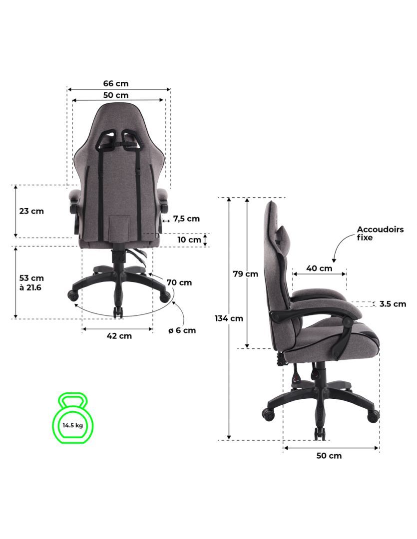 Spirit Of Gamer Arena Gaming Chair Dark Grey Spirit Of Gamer Arena Gaming Chair Dark Grey