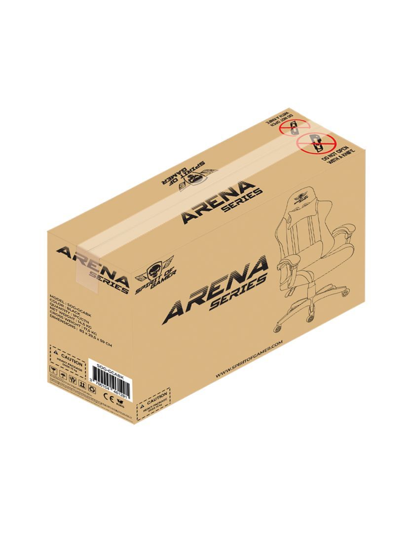 Spirit Of Gamer Arena Gaming Chair Dark Grey Spirit Of Gamer Arena Gaming Chair Dark Grey