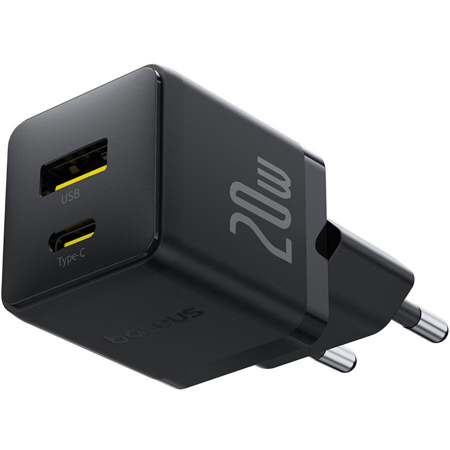 Baseus Palm USB-A/C Adapter 20W Black