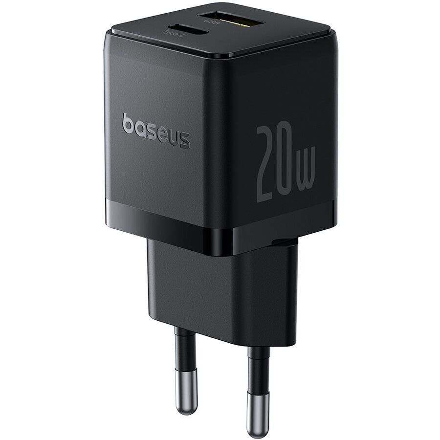 Baseus Palm USB-A/C Adapter 20W Black