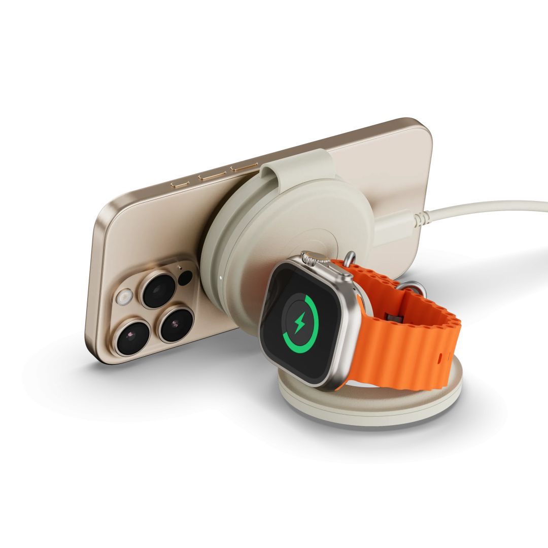 Satechi OntheGo 3-in-1 Wireless Charger Sand Satechi OntheGo 3-in-1 Wireless Charger Sand