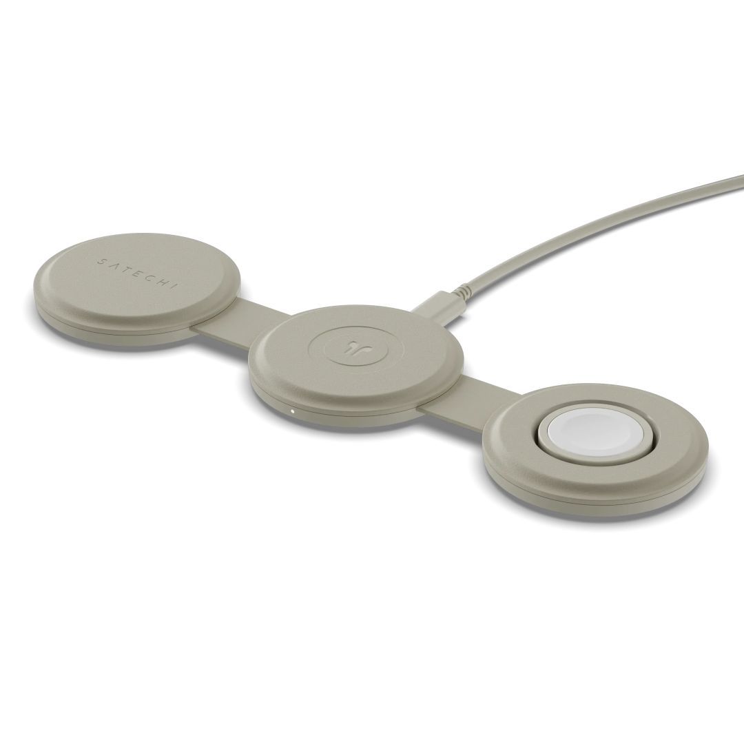 Satechi OntheGo 3-in-1 Wireless Charger Sand Satechi OntheGo 3-in-1 Wireless Charger Sand