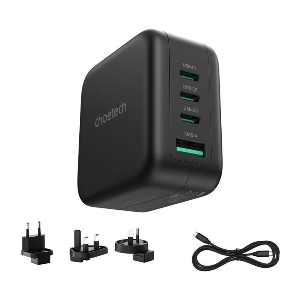 Choetech PD6055 70W GaN Wall Charger Black Choetech PD6055 70W GaN Wall Charger Black
