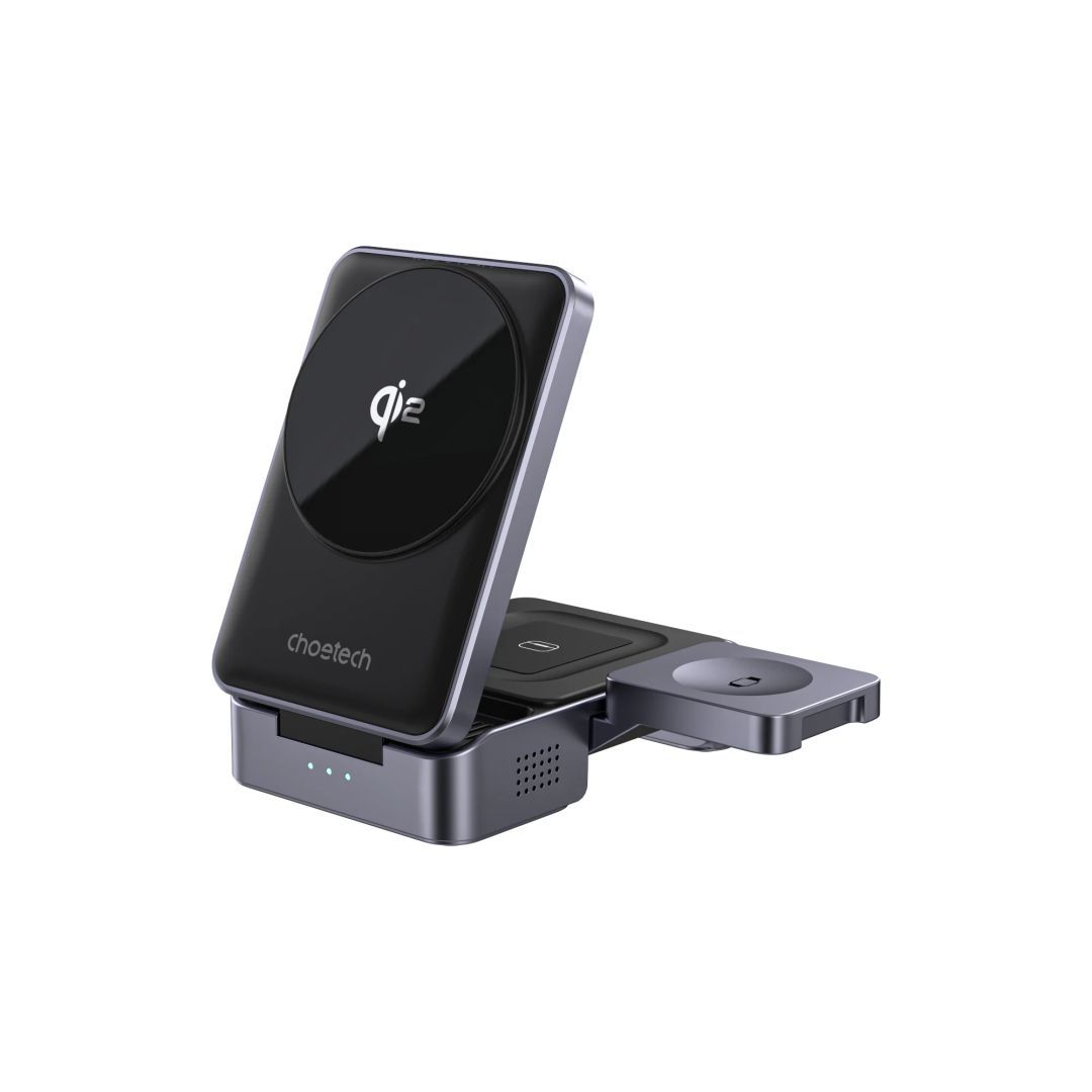Choetech T637-F 3in1 Qi2 MagLeap Wireless Charger Black