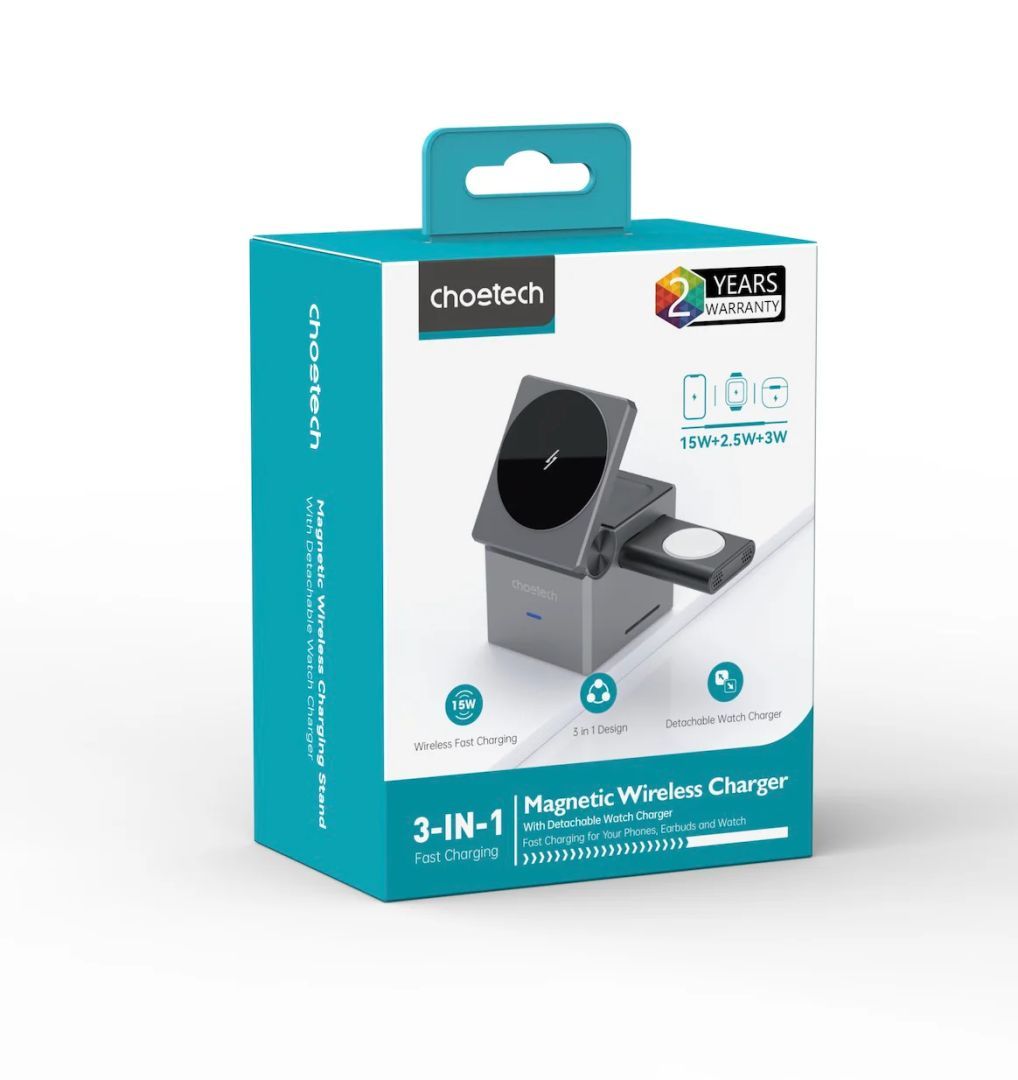 Choetech T632-F 4in1 Magnetic Wireless Charger Black Choetech T632-F 4in1 Magnetic Wireless Charger Black