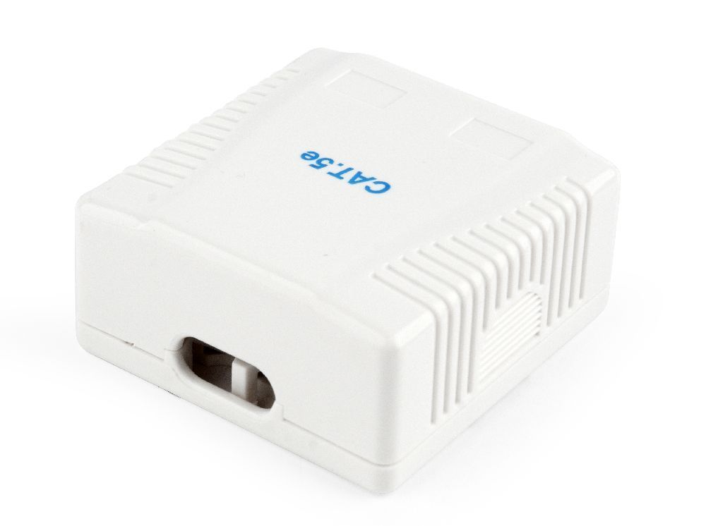 Gembird NCAC-2F5E-01 CAT5E FTP 2-port surface mount box Gembird NCAC-2F5E-01 CAT5E FTP 2-port surface mount box