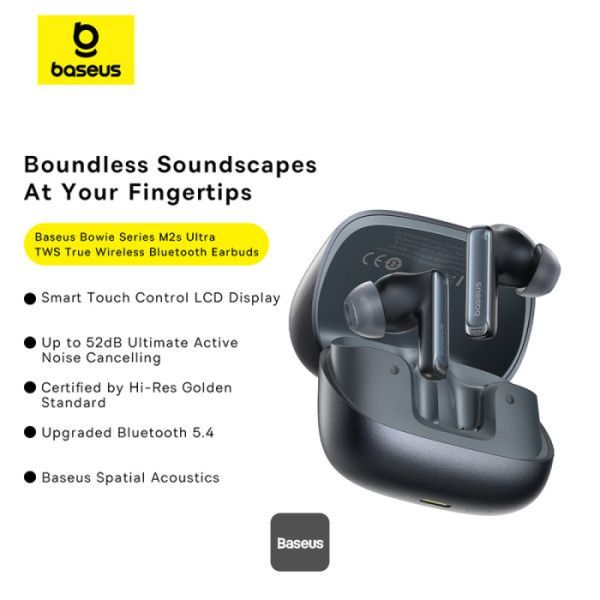 Baseus Bowie M2s Ultra True Wireless Earphones Black Baseus Bowie M2s Ultra True Wireless Earphones Black