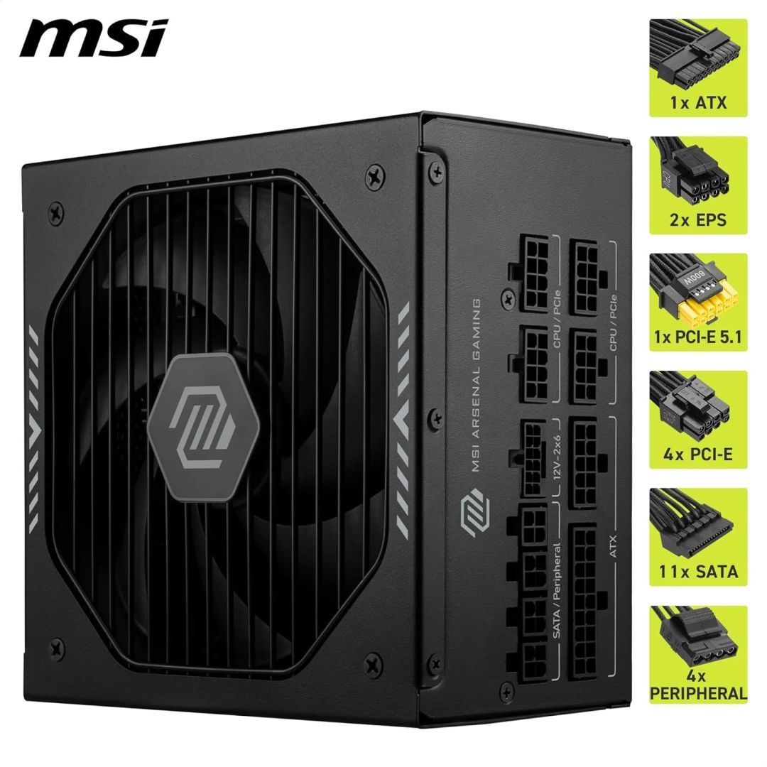 Msi 1000W 80+ Gold MAG A1000GLS