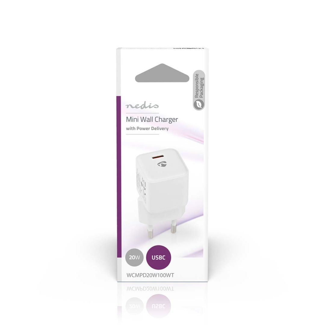 Nedis WCMPD20W100WT 20W Quick charge White Nedis WCMPD20W100WT 20W Quick charge White