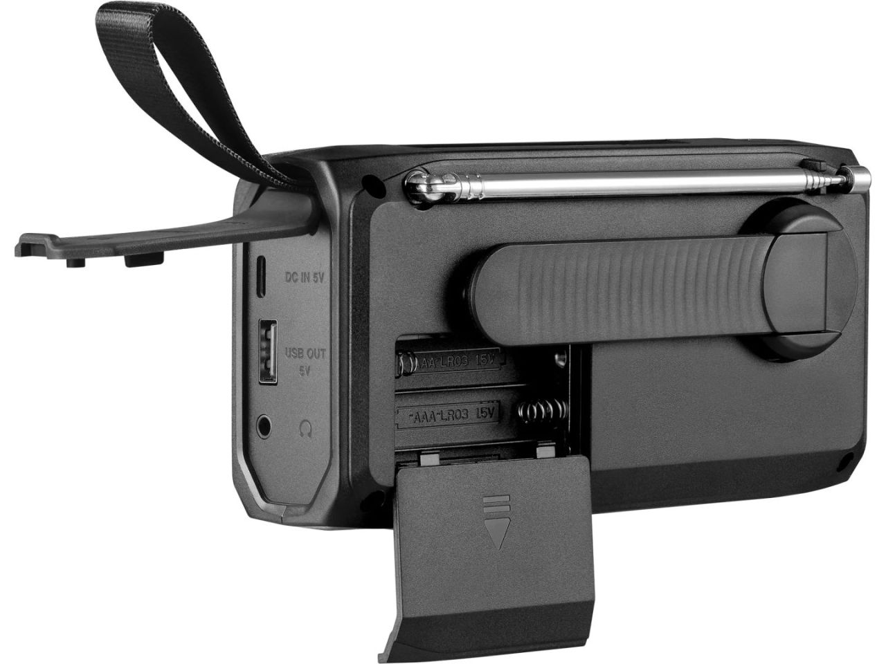 Sandberg Survivor DAB Radio All-in-1 Black