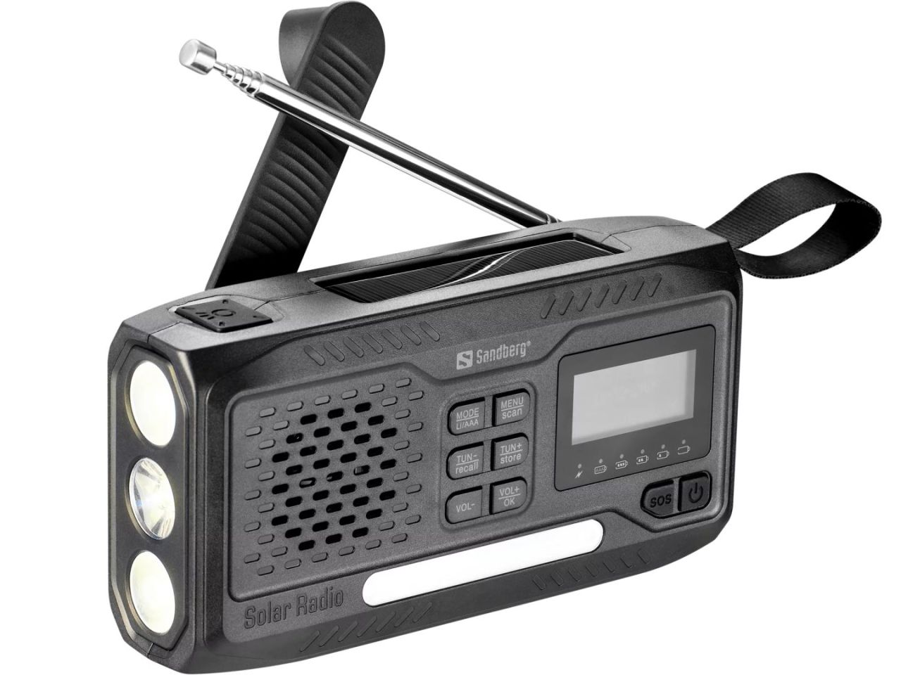 Sandberg Survivor DAB Radio All-in-1 Black