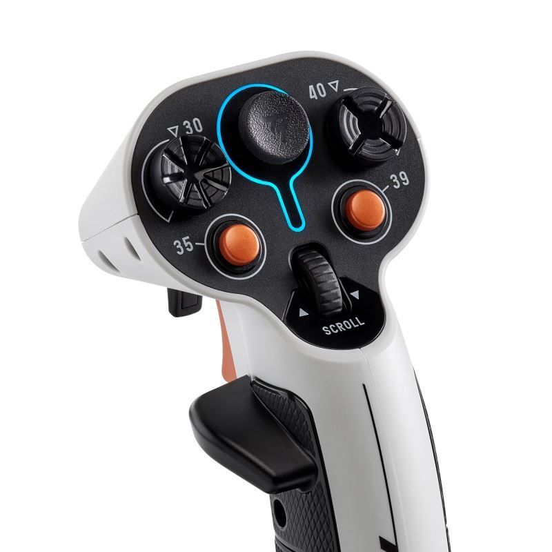 Thrustmaster Sol-R 1 HOSAS Space Sim Duo USB Joystick White Thrustmaster Sol-R 1 HOSAS Space Sim Duo USB Joystick White