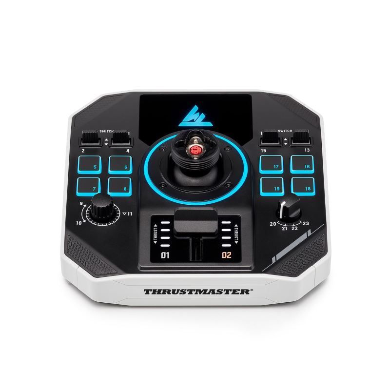 Thrustmaster Sol-R 1 HOSAS Space Sim Duo USB Joystick White Thrustmaster Sol-R 1 HOSAS Space Sim Duo USB Joystick White