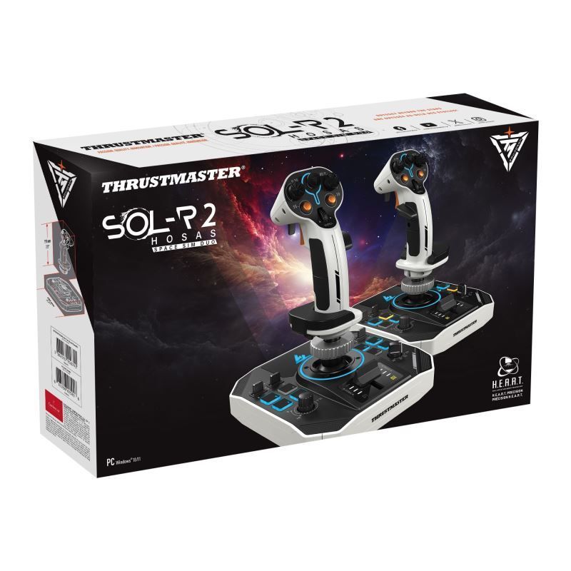 Thrustmaster Sol-R 1 HOSAS Space Sim Duo USB Joystick White Thrustmaster Sol-R 1 HOSAS Space Sim Duo USB Joystick White