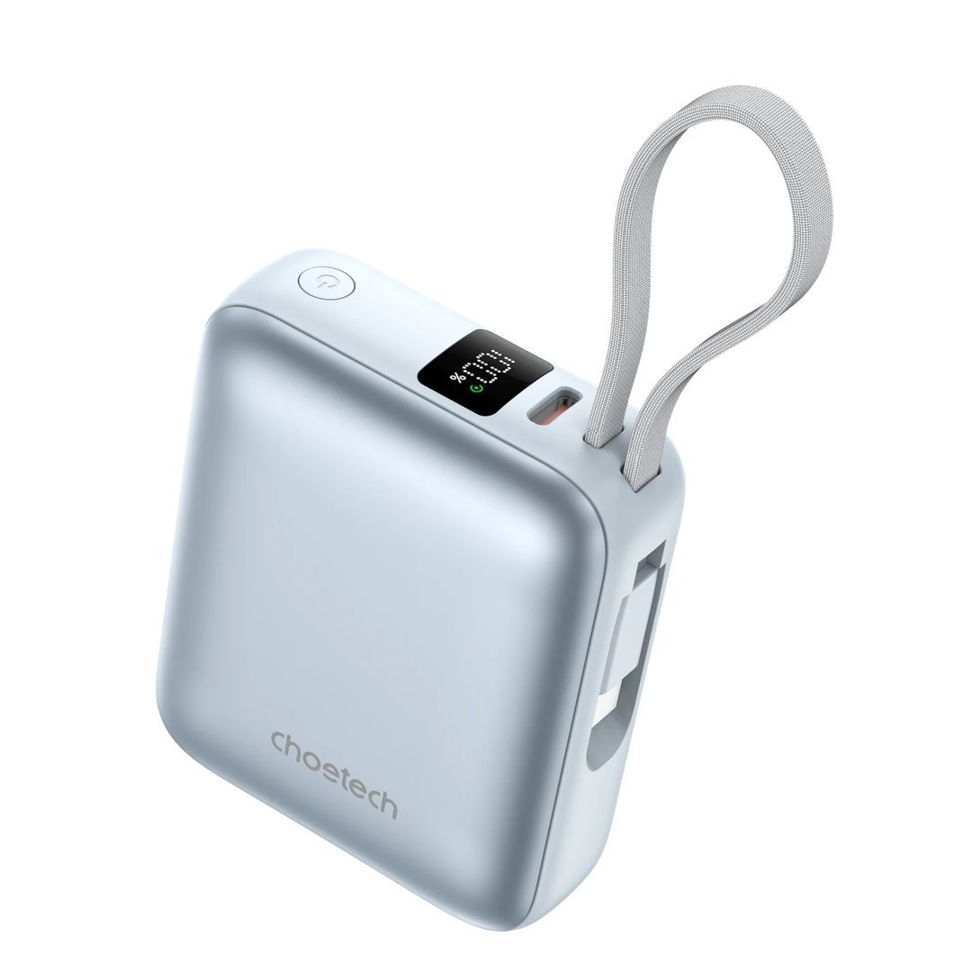 Choetech B832 Mini 35W 10000mAh PowerBank with USB-C Cable Blue Choetech B832 Mini 35W 10000mAh PowerBank with USB-C Cable Blue