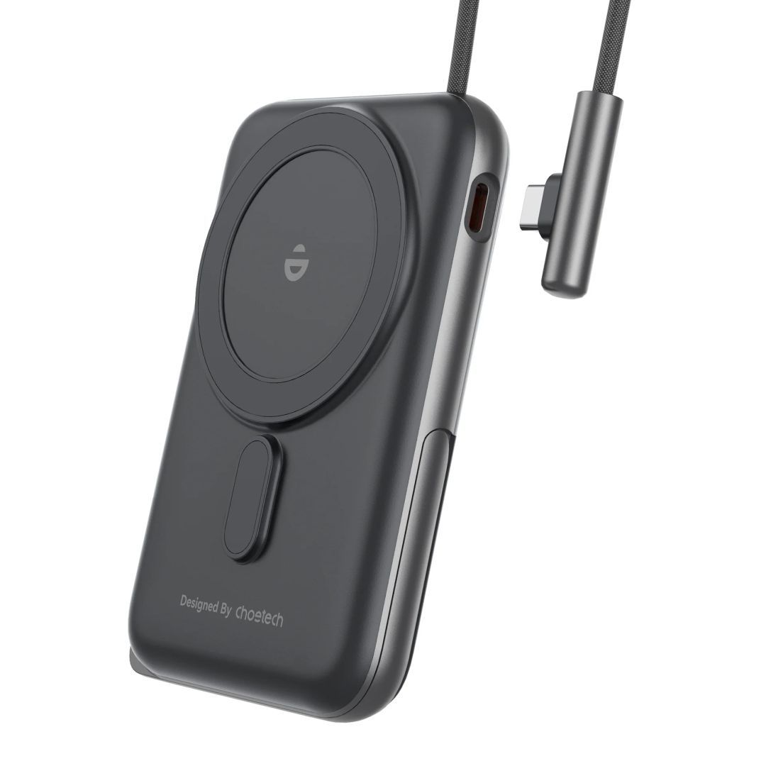 Choetech B735 10000mah 20W Magnetic Powerbank with Bracket & USB-C Cable & Power Display Black Choetech B735 10000mah 20W Magnetic Powerbank with Bracket & USB-C Cable & Power Display Black