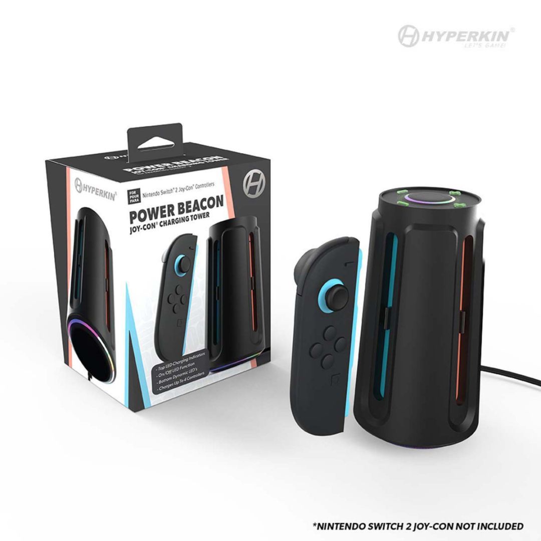 HYPERKIN Power Beacon Joy-Con Charging Tower Black HYPERKIN Power Beacon Joy-Con Charging Tower Black