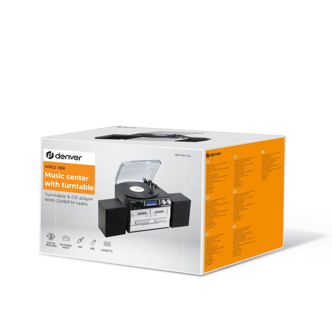 Denver MRD-166 Music Center Black Denver MRD-166 Music Center Black