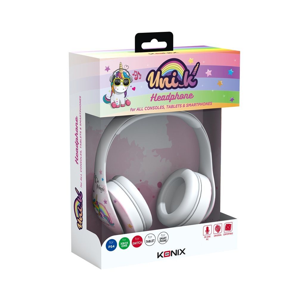 KONIX Unik Be Magic Gaming Headset White KONIX Unik Be Magic Gaming Headset White