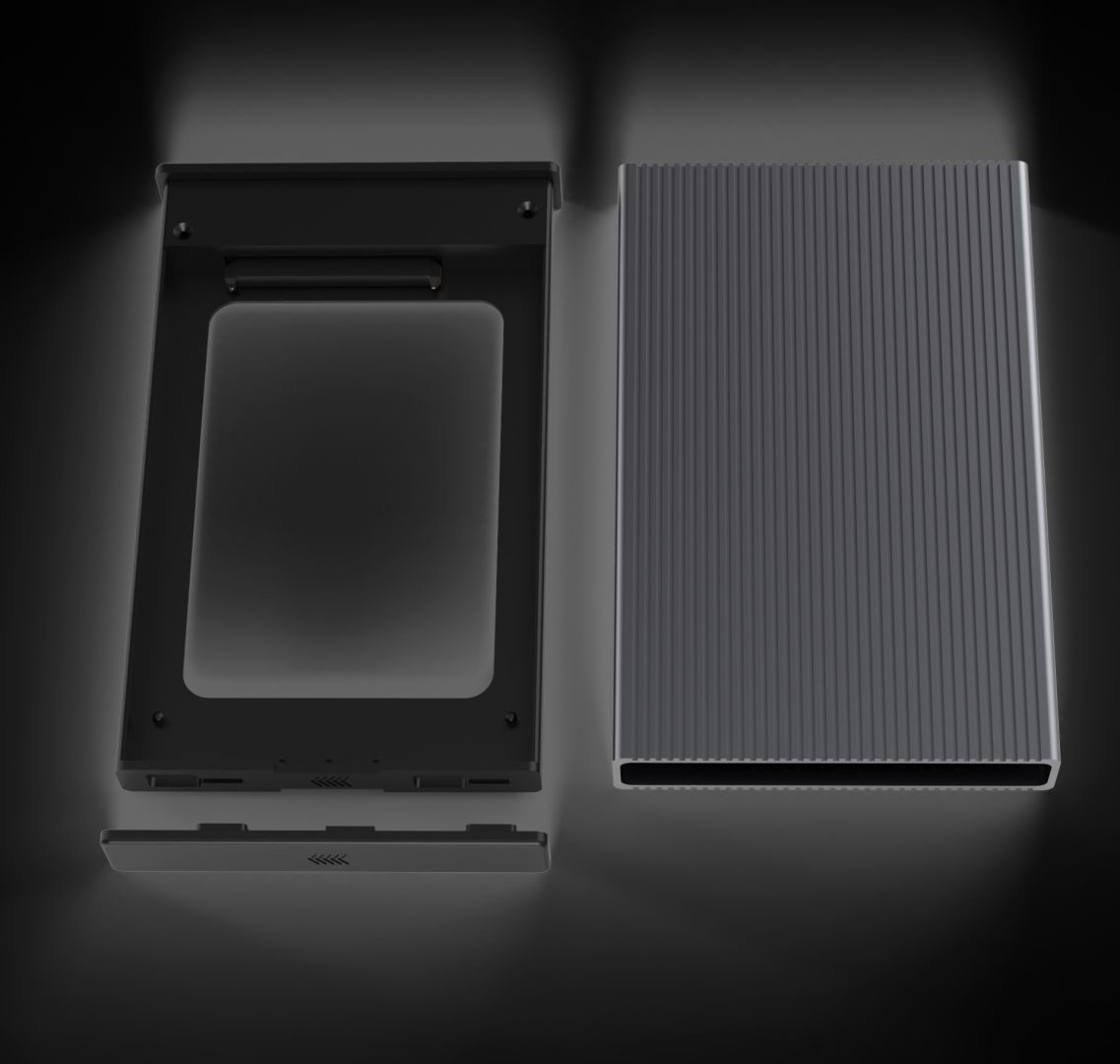 nBase EH-25ASU3G 2.5" External USB3.0 Gray nBase EH-25ASU3G 2.5" External USB3.0 Gray