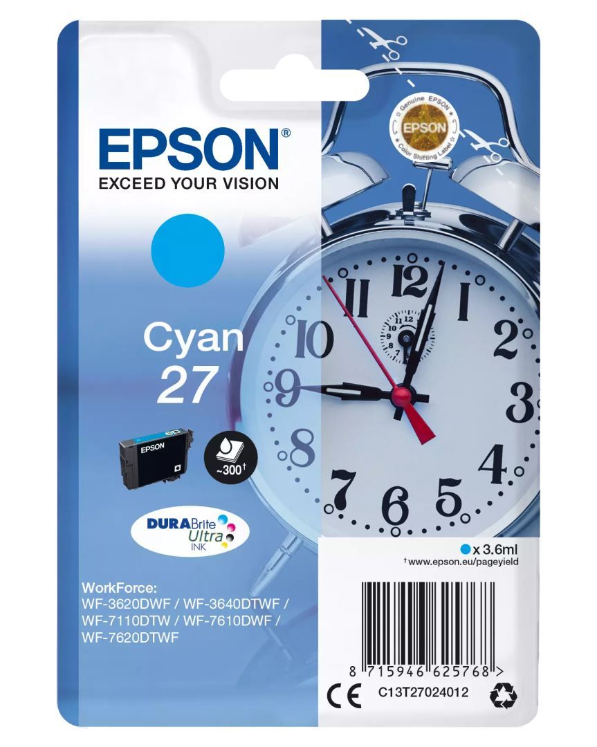 Epson 27 Cyan tintapatron